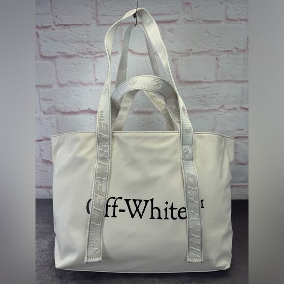 Off-White Virgil Abloh Commercial Tote Bag Satin NWT